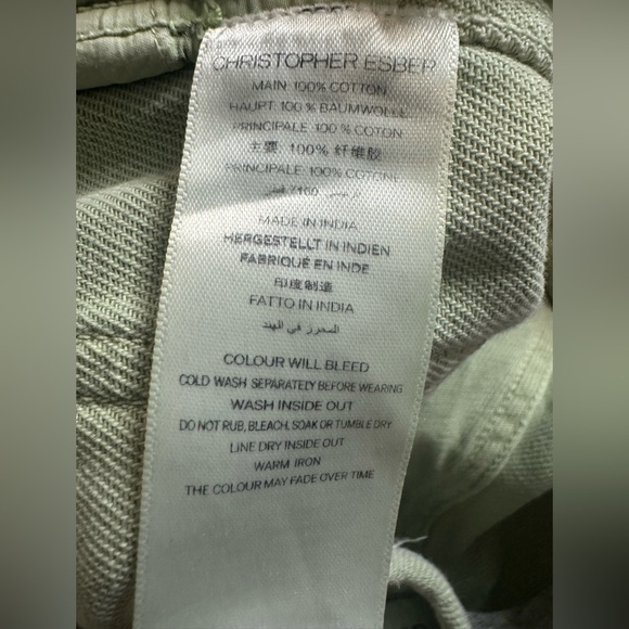 Christopher Esber Light Green Women Jeans - Picture 2 of 7